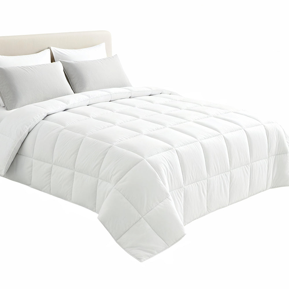 Giselle Bedding Super King Size 400GSM Microfiber Quilt All Season Duvet Quilts Comforter Winter Summer - Image 4