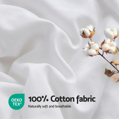 Giselle Bedding Wool Quilt 800GSM Extra Thick Super King Winter Doona Baffle Box Construction 100% Wool Filling - Image 7