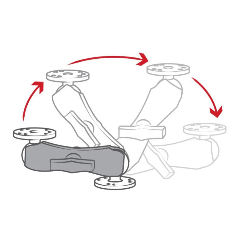 RamMount RAM Double Socket Arm - C Size Medium - Tablet Accessories - Image 4