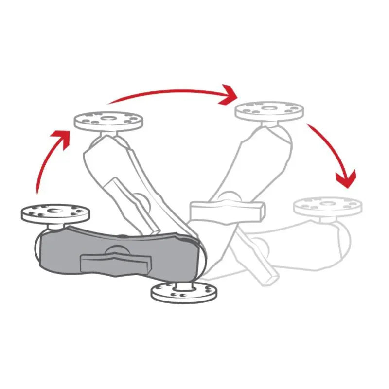 RamMount RAM Double Socket Arm - C Size Medium - Tablet Accessories - Image 4