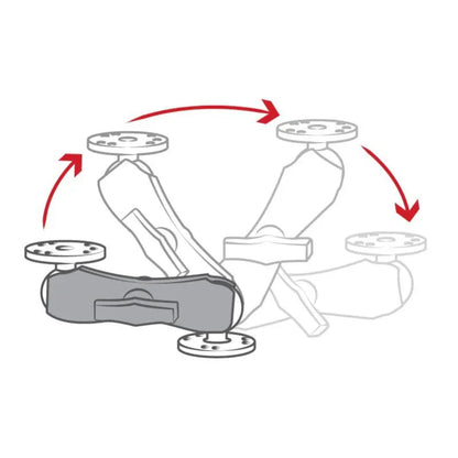 RamMount RAM Double Socket Arm - C Size Medium - Tablet Accessories - Image 4