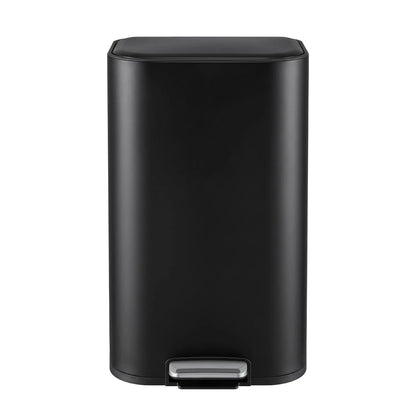 Cefito 30L Pedal Rubbish Bin Kitchen Trash Garbage Waste Can Soft Close Black - Image 3
