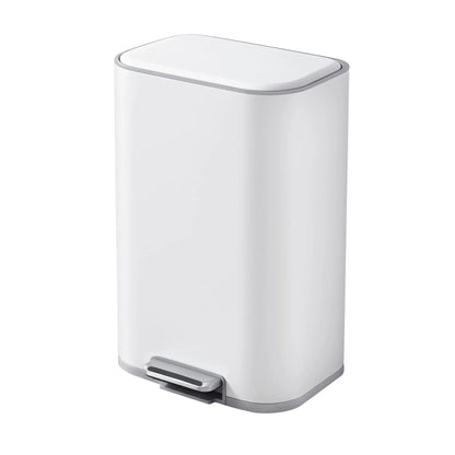 Cefito 30L Pedal Rubbish Bin Kitchen Trash Garbage Waste Can Soft Close White