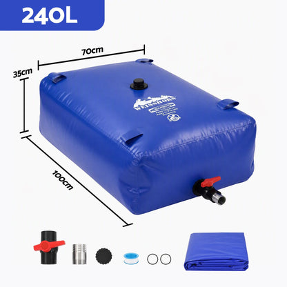 Weisshorn 240L Water Bladder Bag Portable Large Storage Tank Container Camping Outdoor - Image 3