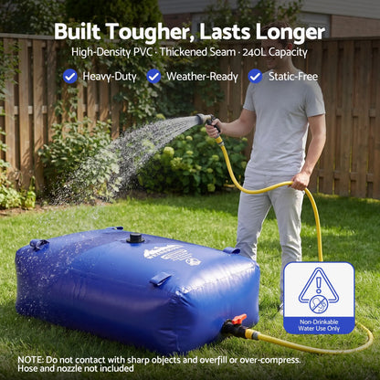 Weisshorn 240L Water Bladder Bag Portable Large Storage Tank Container Camping Outdoor - Image 5