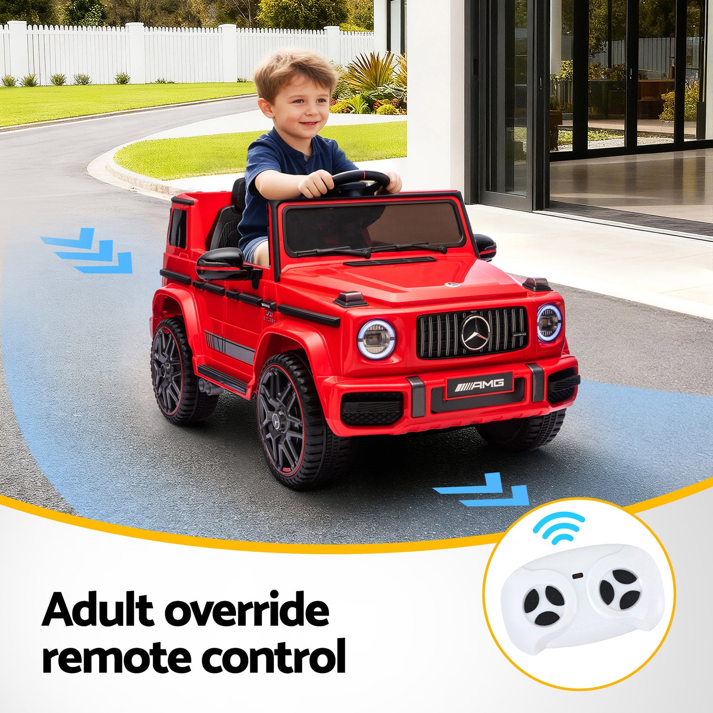 Kids Electric Ride On Car G63 Toy Cars Remote Control Red - Image 6