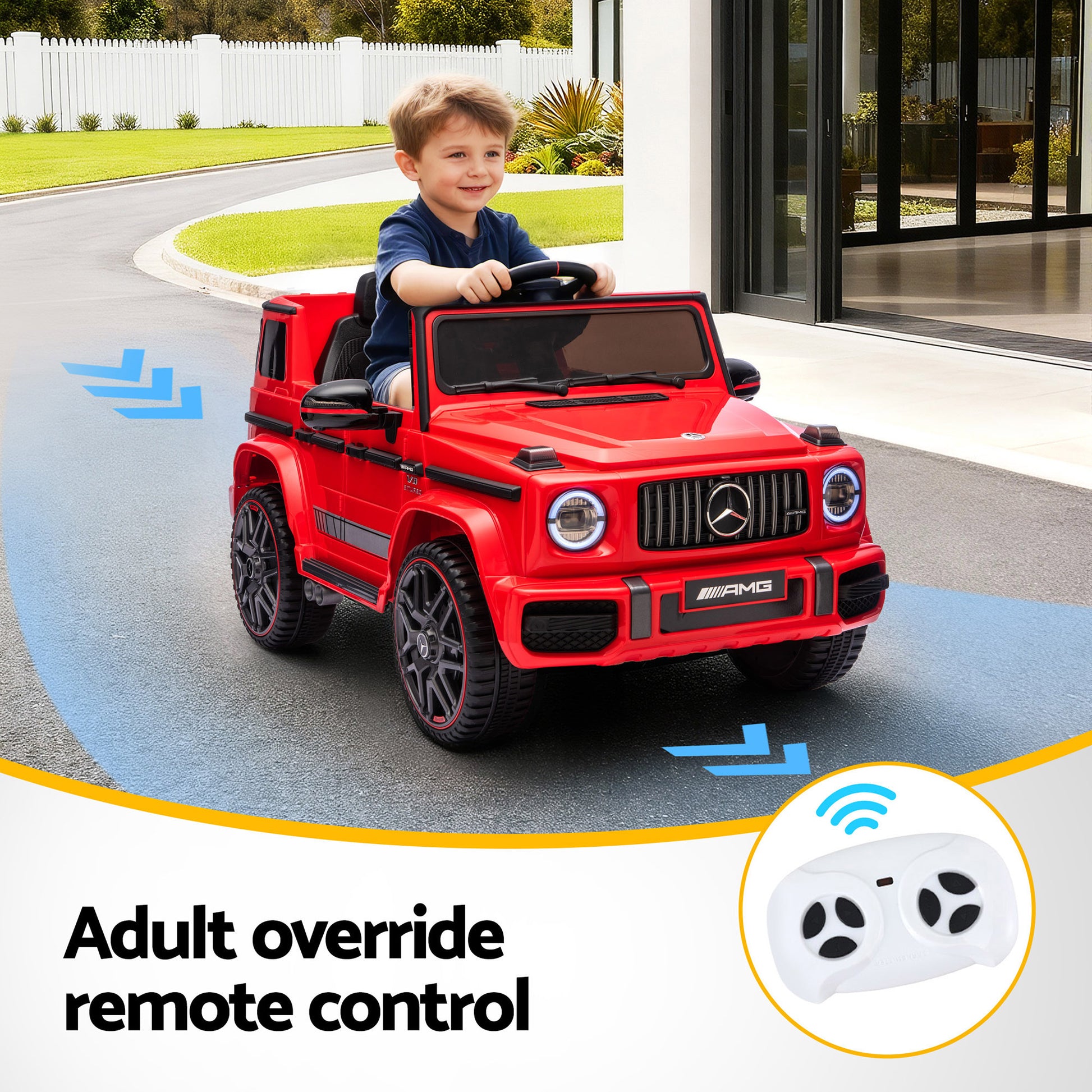 Kids Electric Ride On Car G63 Toy Cars Remote Control Red - Image 6