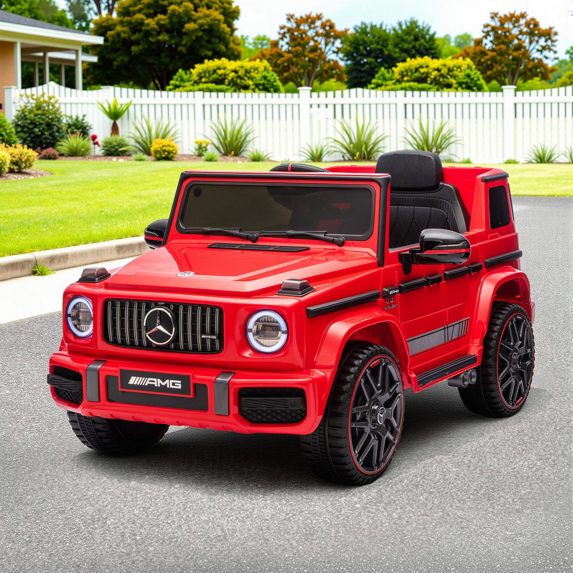 Kids Electric Ride On Car G63 Toy Cars Remote Control Red - Image 7