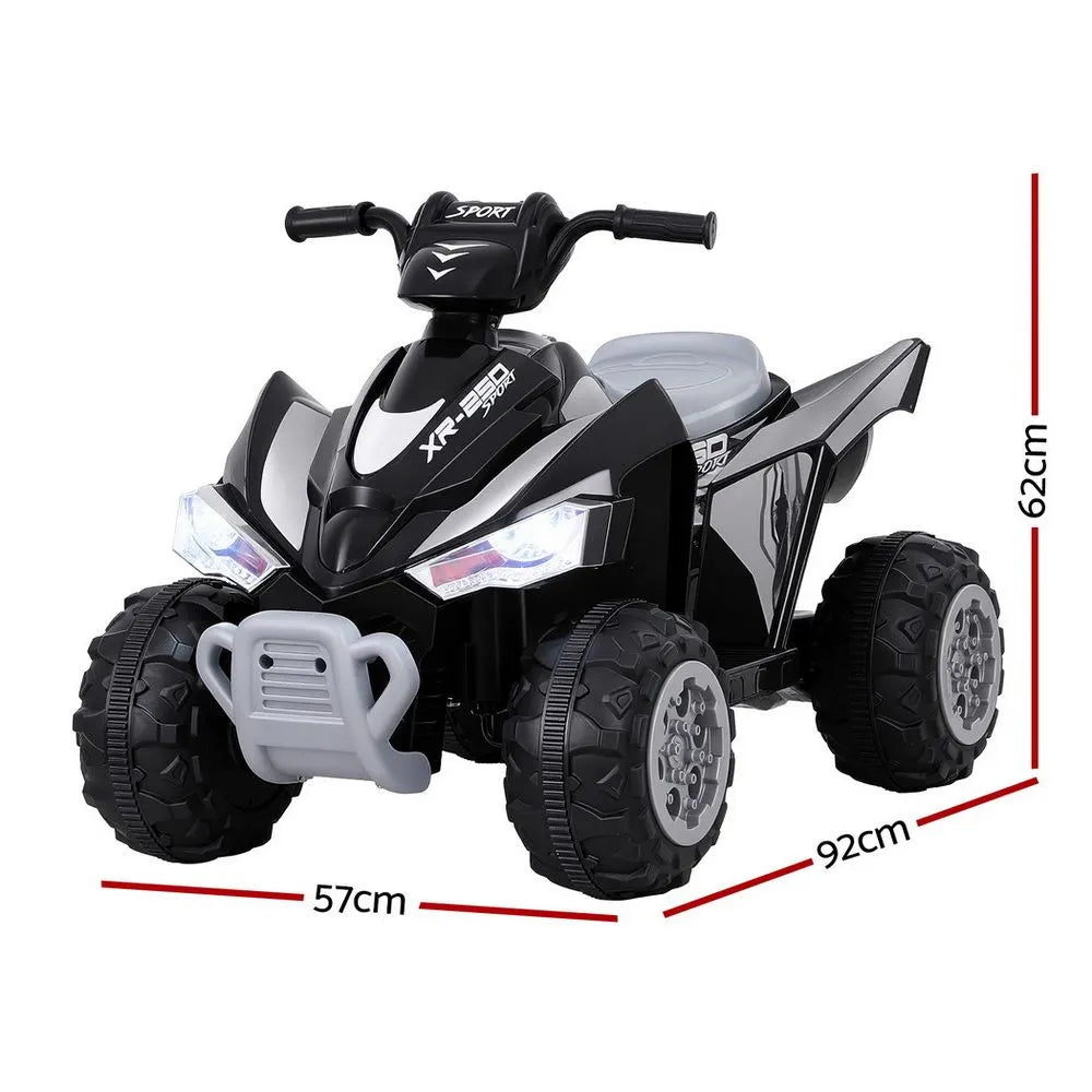 Rigo Kids Ride On Car ATV Quad Motorbike Electric Outdoor Toys 12V Black - Image 2
