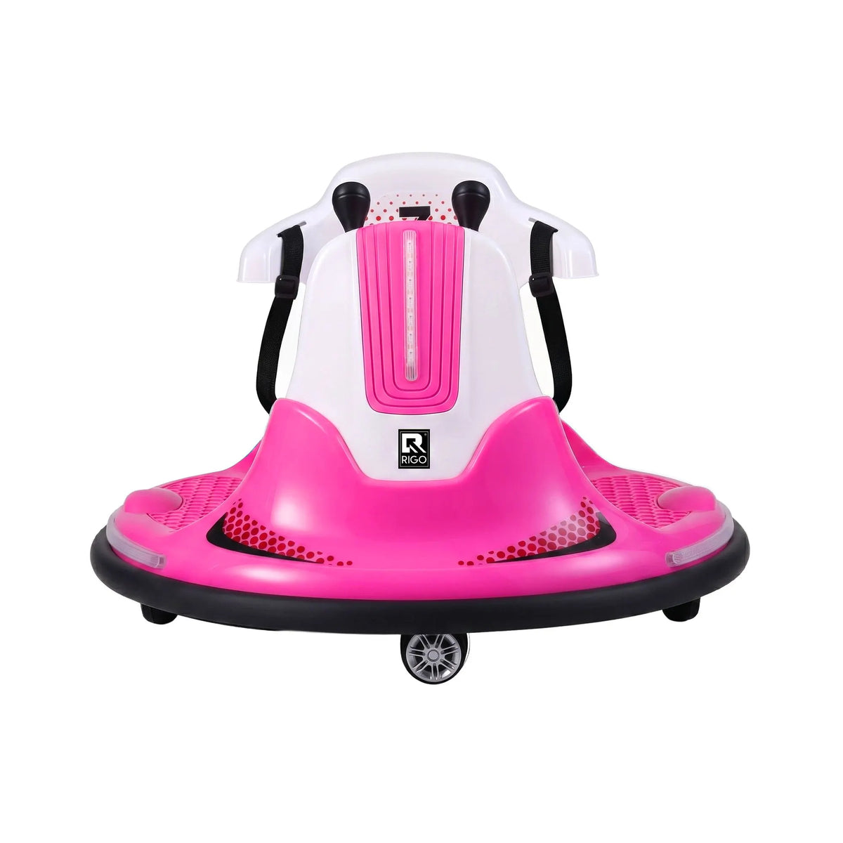 Rigo Ride on Cars Kids Bumper 12V Ride on Toy Toddler Remote Control Pink - Image 3