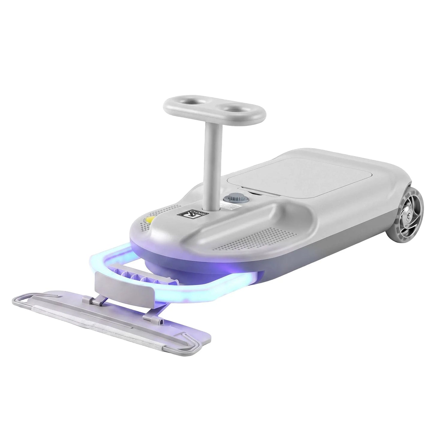 Rigo Ride on Car with Mop Storage Space Kids Clean Car 12V 86cm Grey - Image 9