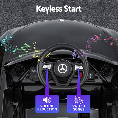 Kids Electric Ride On Car Licensed Outdoor Toys Cars Music Remote Black - Image 5