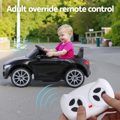 Kids Electric Ride On Car Licensed Outdoor Toys Cars Music Remote Black - Image 6