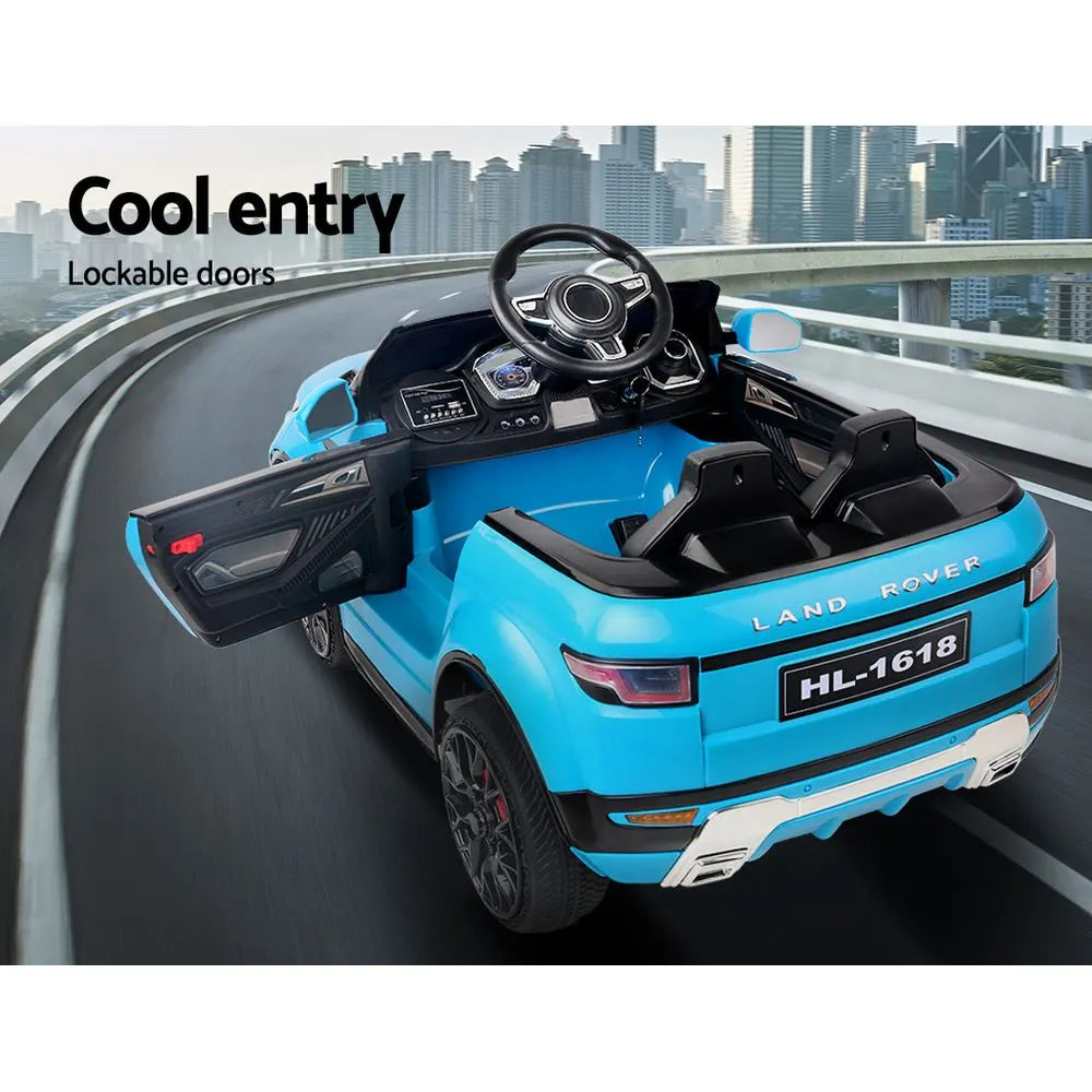 Rigo Kids Electric Ride On Car SUV Range Rover-inspired Toy Cars Remote 12V Blue - Image 5