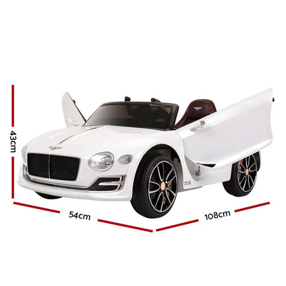 Kids Electric Ride On Car Bentley Licensed EXP12 Toy Cars Remote 12V White - Image 2