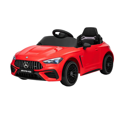 Ride On Car Licensed Mercedes Benz AMGC63 Kids Electric Car 12V Music Red - Image 2