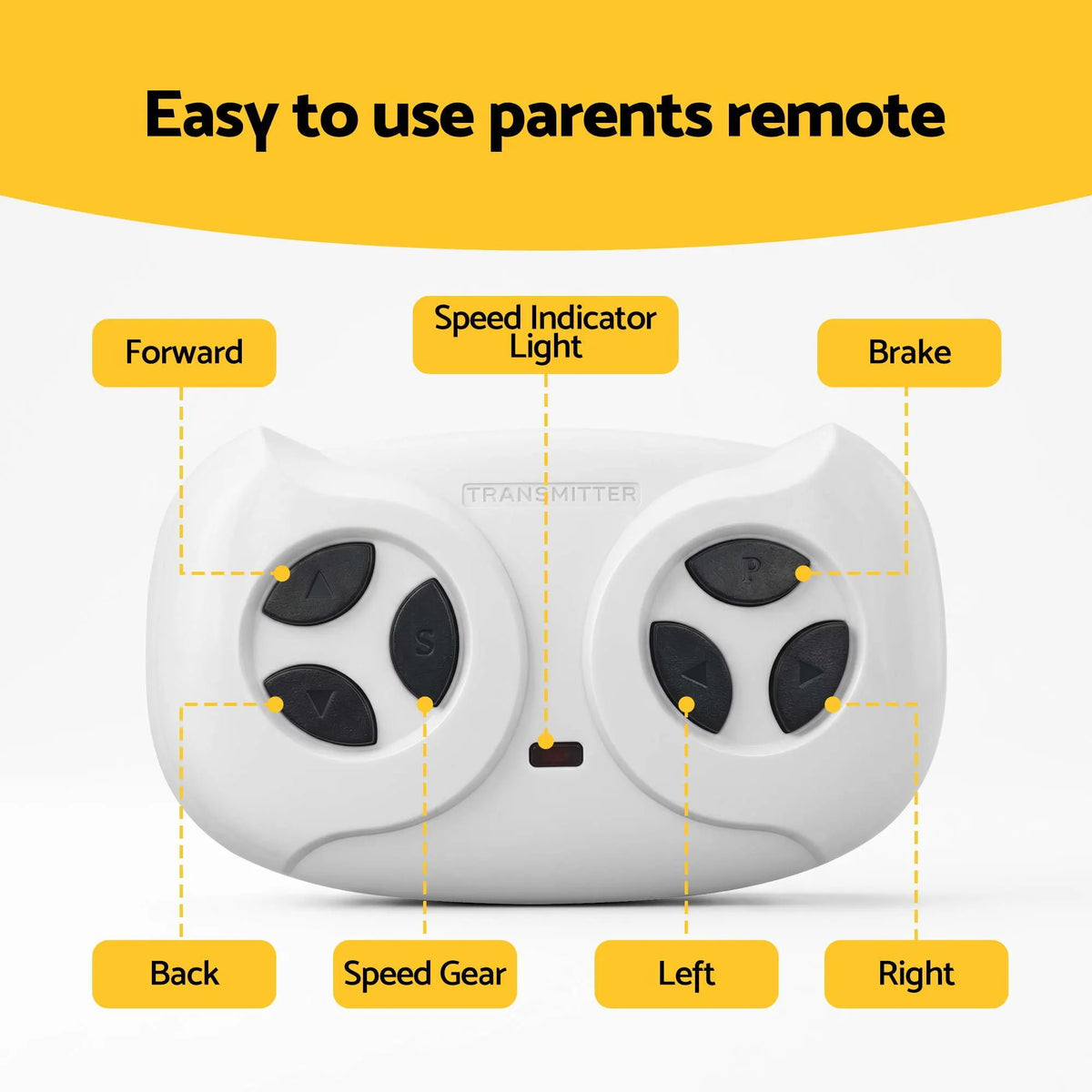 Ride On Car Licensed Audi RS3 Car for Kids 12V Remote Control White - Image 8