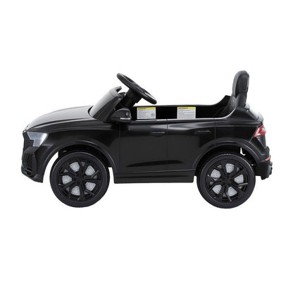 Kids Ride On Car Licensed RSQ8 Electric Toy Black Remote 12V Cars Black - Image 3