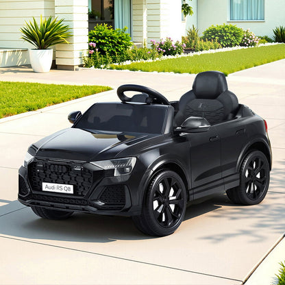 Kids Ride On Car Licensed RSQ8 Electric Toy Black Remote 12V Cars Black - Image 9