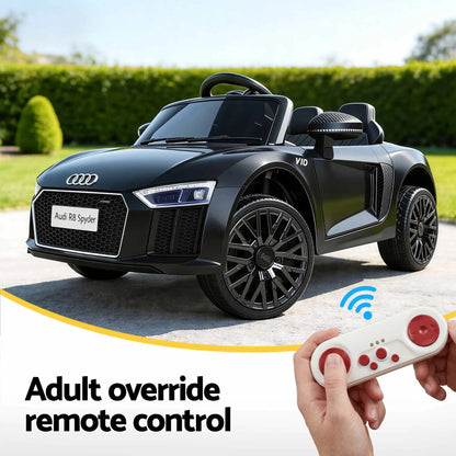 Kids Ride On Car Audi R8 Licensed Sports Electric Toy Cars Black - Image 7