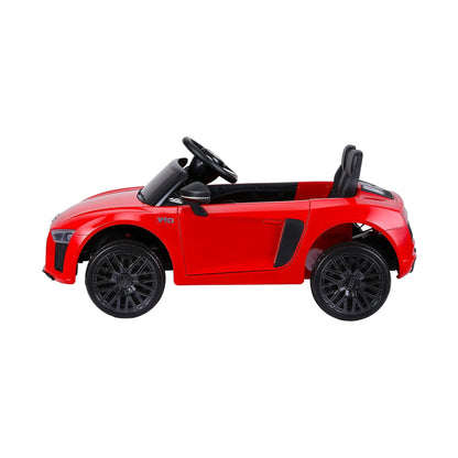 Ride On Car Licensed Audi R8 12V Electric Car for Kids Battery Red - Image 3