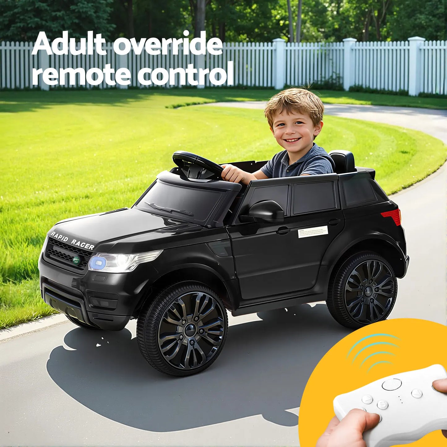 Rigo Ride On Car Kids Electric Ride On Cars SUV Remote 12V Black - Image 6