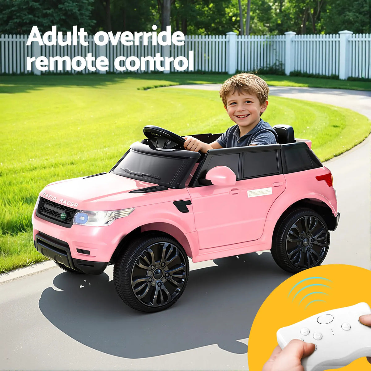 Rigo Ride On Car Kids Electric Ride On Cars SUV Remote 12V Pink - Image 6