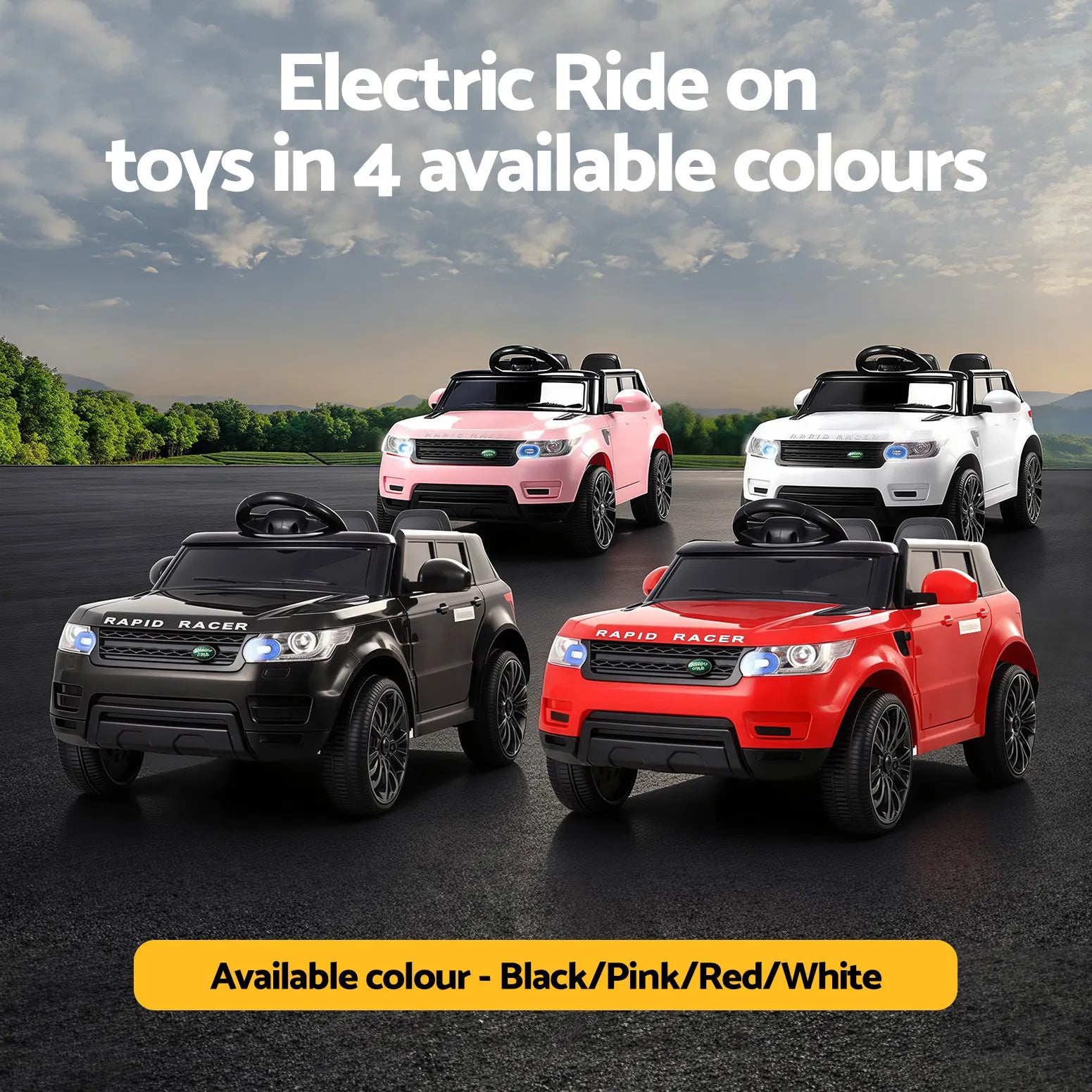 Rigo Ride On Car Kids Electric Ride On Cars SUV Remote 12V Pink - Image 7