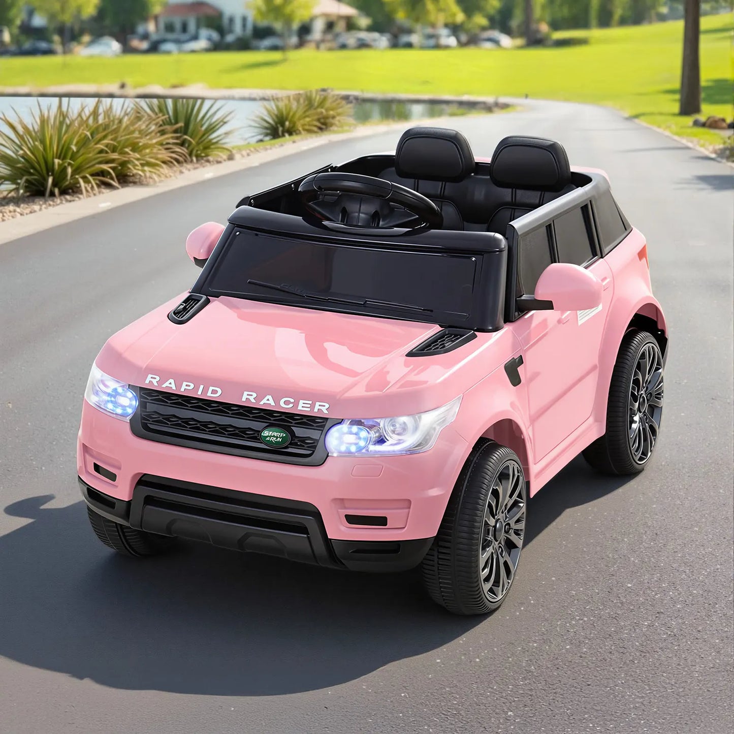 Rigo Ride On Car Kids Electric Ride On Cars SUV Remote 12V Pink - Image 8