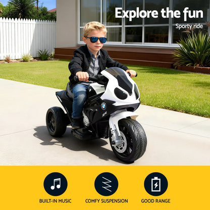 Kids Ride On Car Electric Ride On Cars Motorcycle Motorbike BMW Licensed S1000RR Black - Image 4