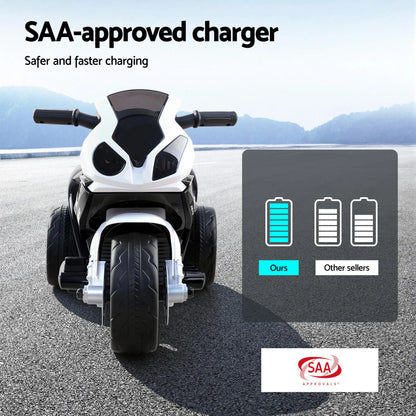 Kids Ride On Car Electric Ride On Cars Motorcycle Motorbike BMW Licensed S1000RR Black - Image 7