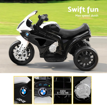 Kids Ride On Car Electric Ride On Cars Motorcycle Motorbike BMW Licensed S1000RR Black - Image 8