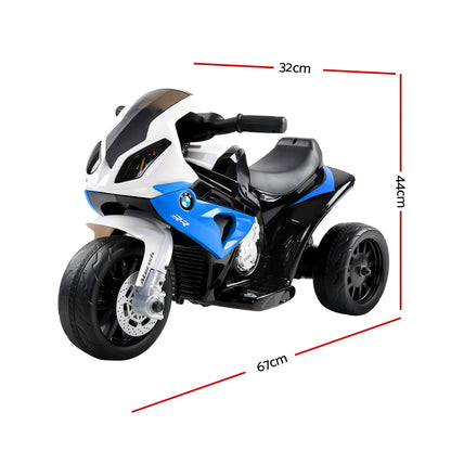 Kids Electric Ride On Car Police Motorcycle Motorbike BMW Licensed S1000RR Blue - Image 2