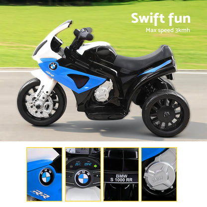 Kids Electric Ride On Car Police Motorcycle Motorbike BMW Licensed S1000RR Blue - Image 8