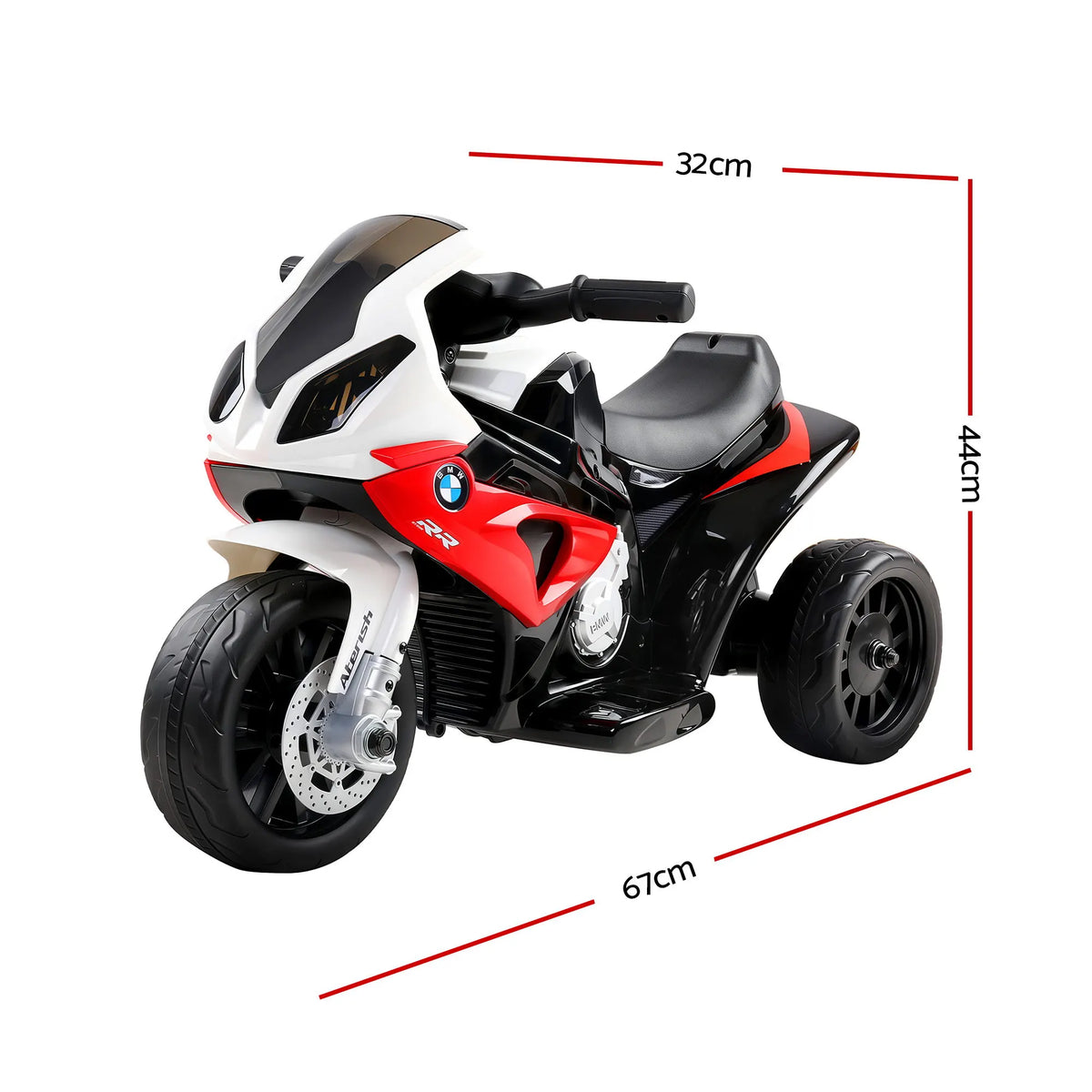 Kids Electric Ride On Car Police Motorcycle Motorbike BMW Licensed S1000RR Red - Image 2