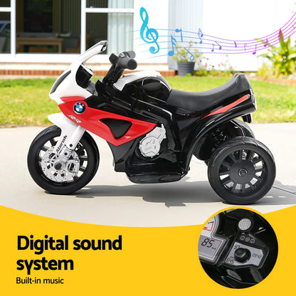 Kids Electric Ride On Car Police Motorcycle Motorbike BMW Licensed S1000RR Red - Image 5