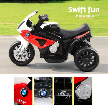 Kids Electric Ride On Car Police Motorcycle Motorbike BMW Licensed S1000RR Red - Image 8