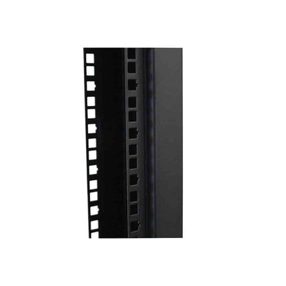 LDR Flat Packed 22U 2-Post Open Frame Rack, Black Metal Construction - Data Racks  Accessories - Image 3