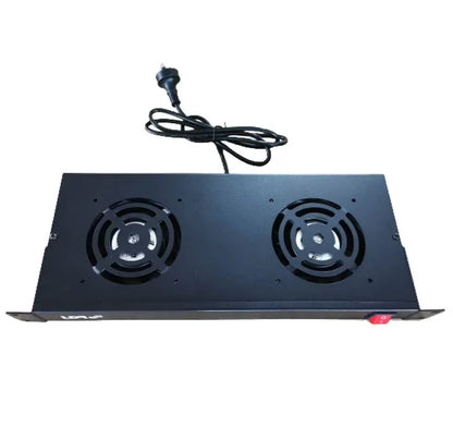 LDR 2 Way Rackmountable Fan Kit with power switch - 2x Fans - 1U Size - Black Metal Construction... - Image 3