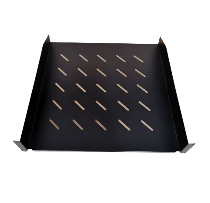 LDR Cantilever 2U 275mm Deep Shelf Recommended for 19' 450/550mm Deep Cabinet - Black Metal Contr... - Image 2