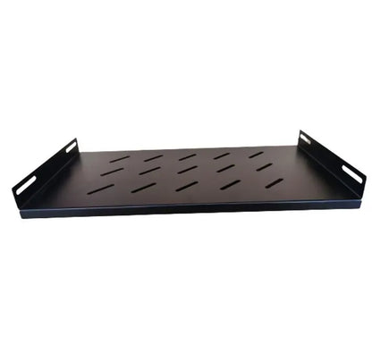 LDR Fixed 1U 275mm Deep Shelf Recommended for 19' 450/550mm Deep Cabinet - Black Metal Constructi...