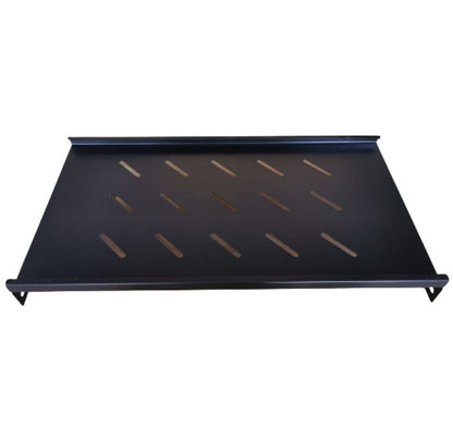 LDR Fixed 1U 275mm Deep Shelf Recommended for 19' 450/550mm Deep Cabinet - Black Metal Construction