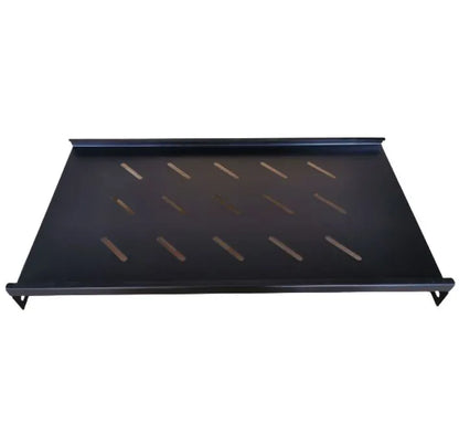 LDR Fixed 1U 275mm Deep Shelf Recommended for 19' 450/550mm Deep Cabinet - Black Metal Constructi... - Image 3