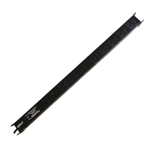 LDR 10-Port 10A Power Distribution Unit AU Approved - 10x 3-Pin AU/NZ Outlets/Slots - 1U Vertical...