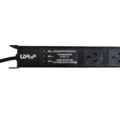 LDR 10-Port 10A Power Distribution Unit AU Approved - 10x 3-Pin AU/NZ Outlets/Slots - 1U Vertical... - Image 2