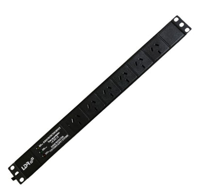 LDR 6-Port 10A Power Distribution Unit AU Approved - 6x 3-Pin AU/NZ Outlets/Slots - 1U Horizontal...