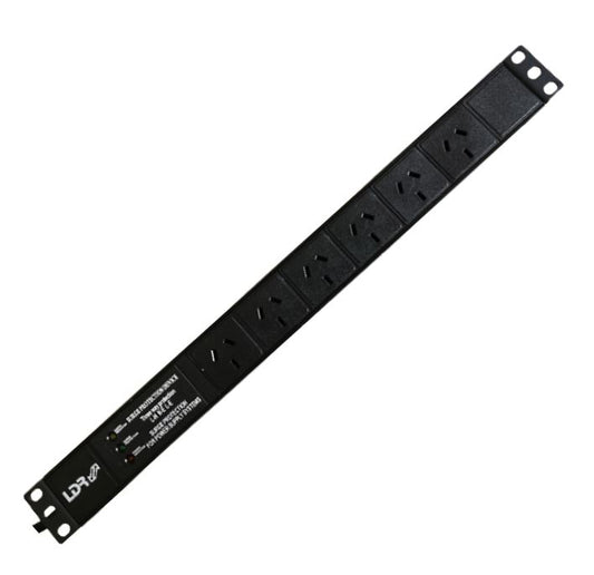 LDR 6-Port 10A Power Distribution Unit AU Approved - 6x 3-Pin AU/NZ Outlets/Slots - 1U Horizontal...