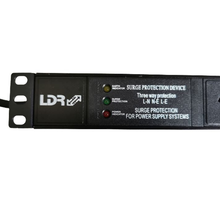 LDR 8-Port 10A Power Distribution Unit AU Approved - 8x 3-Pin AU/NZ Outlets/Slots - 1U Vertical M... - Image 2