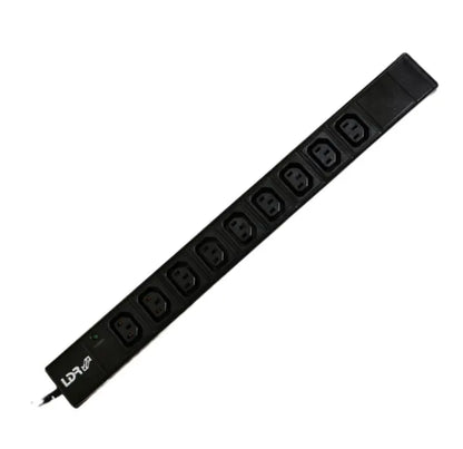 LDR 9‑Port 10A IEC C13 Power Distribution Unit(PDU),AU Approved,1U Vertical Mount,Aluminum Materi...