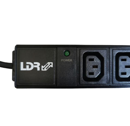 LDR 9-Port 10A Power Distribution Unit AU Approved- 9x IEC C14 Outlets/Slots - 1U Vertical Mount